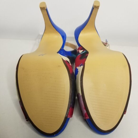 Mootsie Tootsies Women's‎ Multi Color Open Toe Dress Heels Size 7.5M - Picture 7 of 11